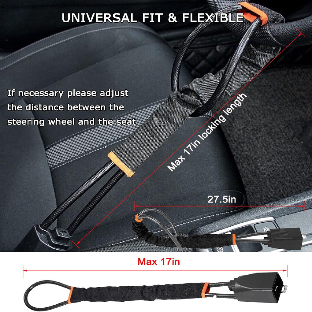 Best-selling Universal Steering Wheel Lock - Ultimate Anti-Theft Solution for Every Vehicle