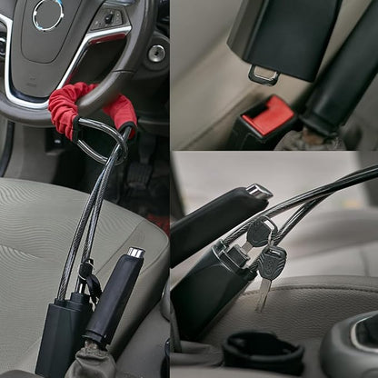 Best-selling Universal Steering Wheel Lock - Ultimate Anti-Theft Solution for Every Vehicle