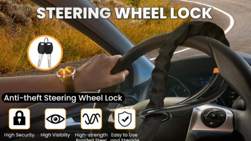 Best-selling Universal Steering Wheel Lock - Ultimate Anti-Theft Solution for Every Vehicle